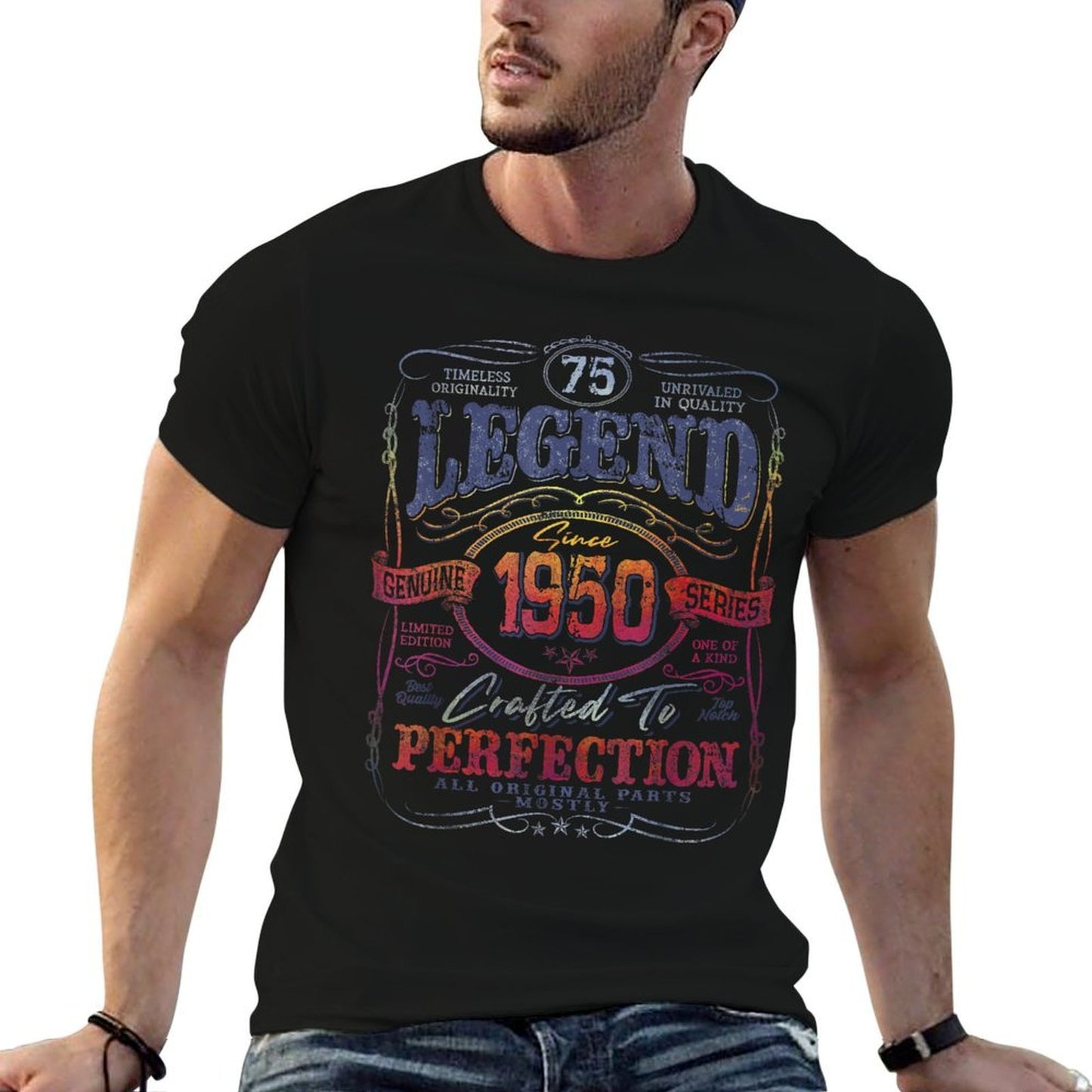 Vintage 1950 Limited Edition 75 Year Old 75th Birthday Comfortable T-Shirt