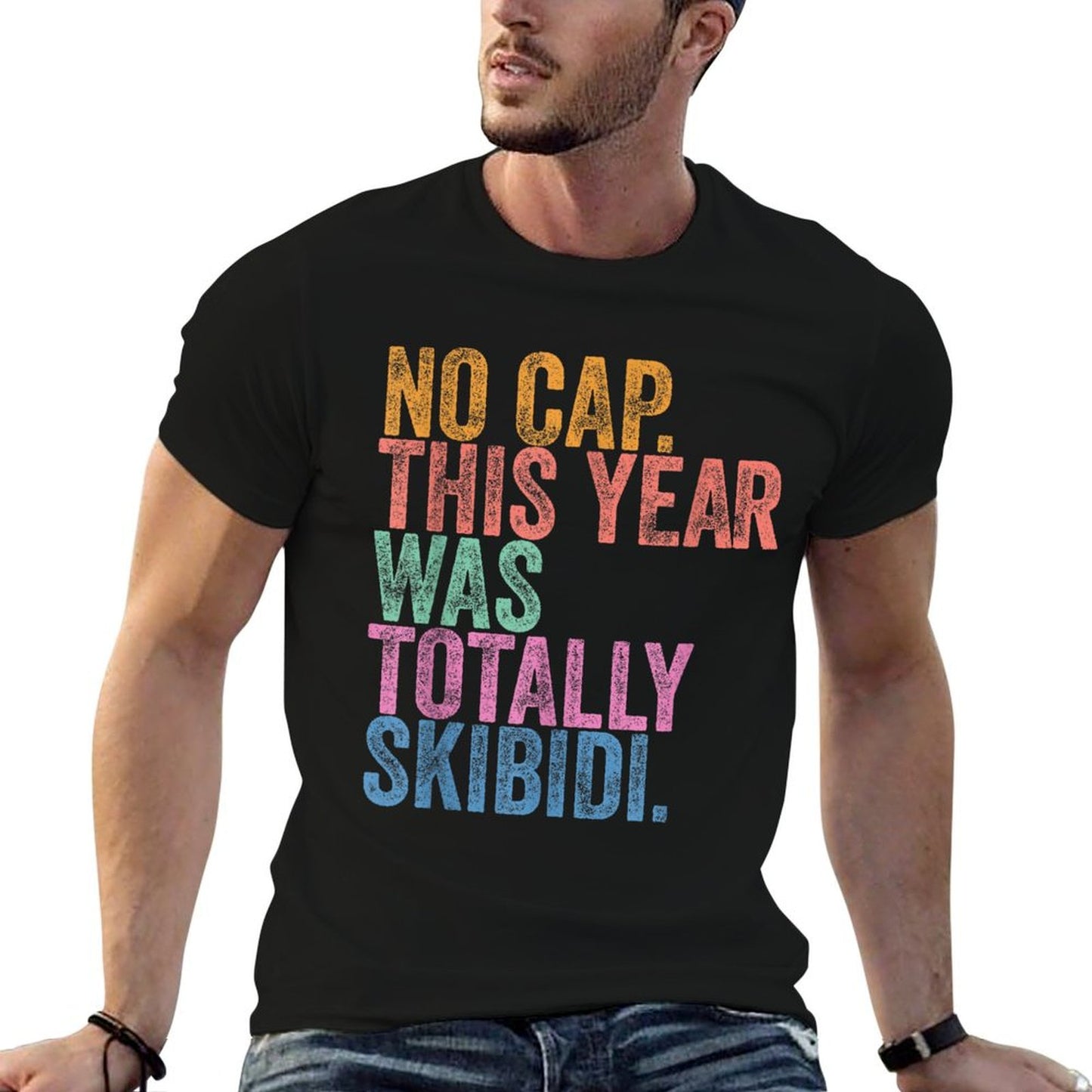 End Of The Year Teacher No Cap This Year Was Totally Relaxed-fit T-Shirt