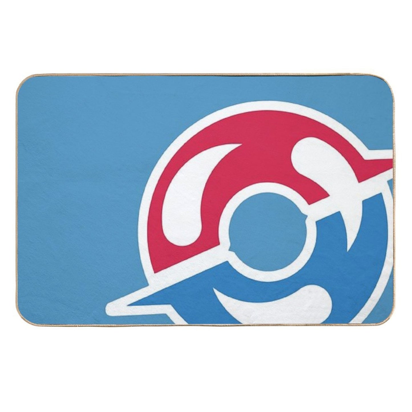 Gym Ball Symbol Easy To Clean Bath Mat
