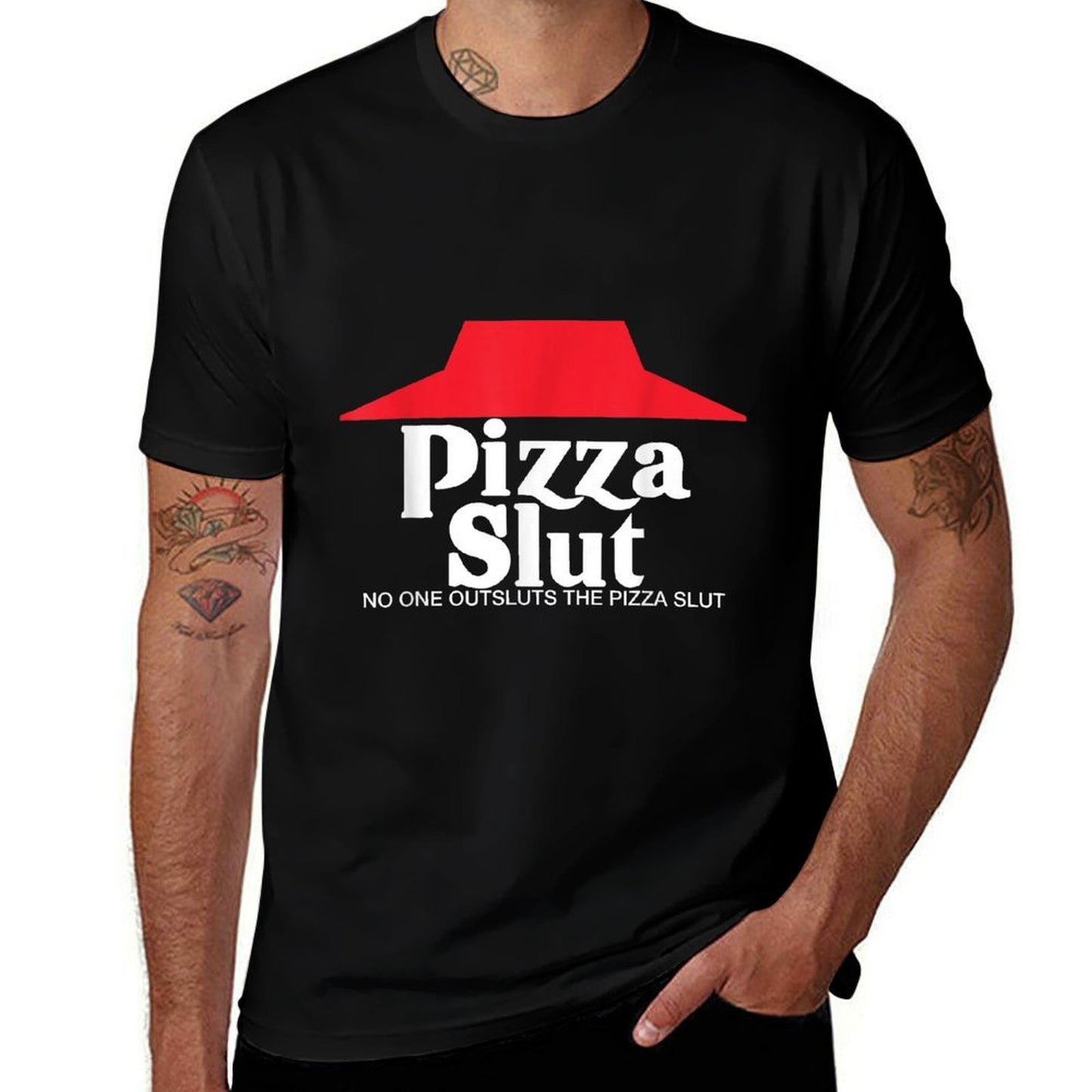 Pizza Slut - No One Outpizzas The Slut - Funny Pizza Breathable T-Shirt