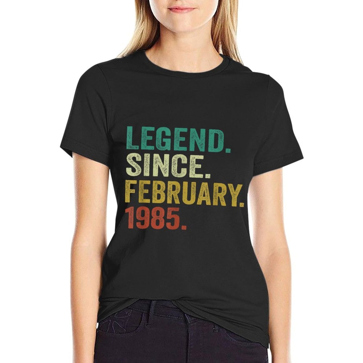 40 Years Old Gifts Legend Since February 1985 40th Birthday Breathable T-Shirt