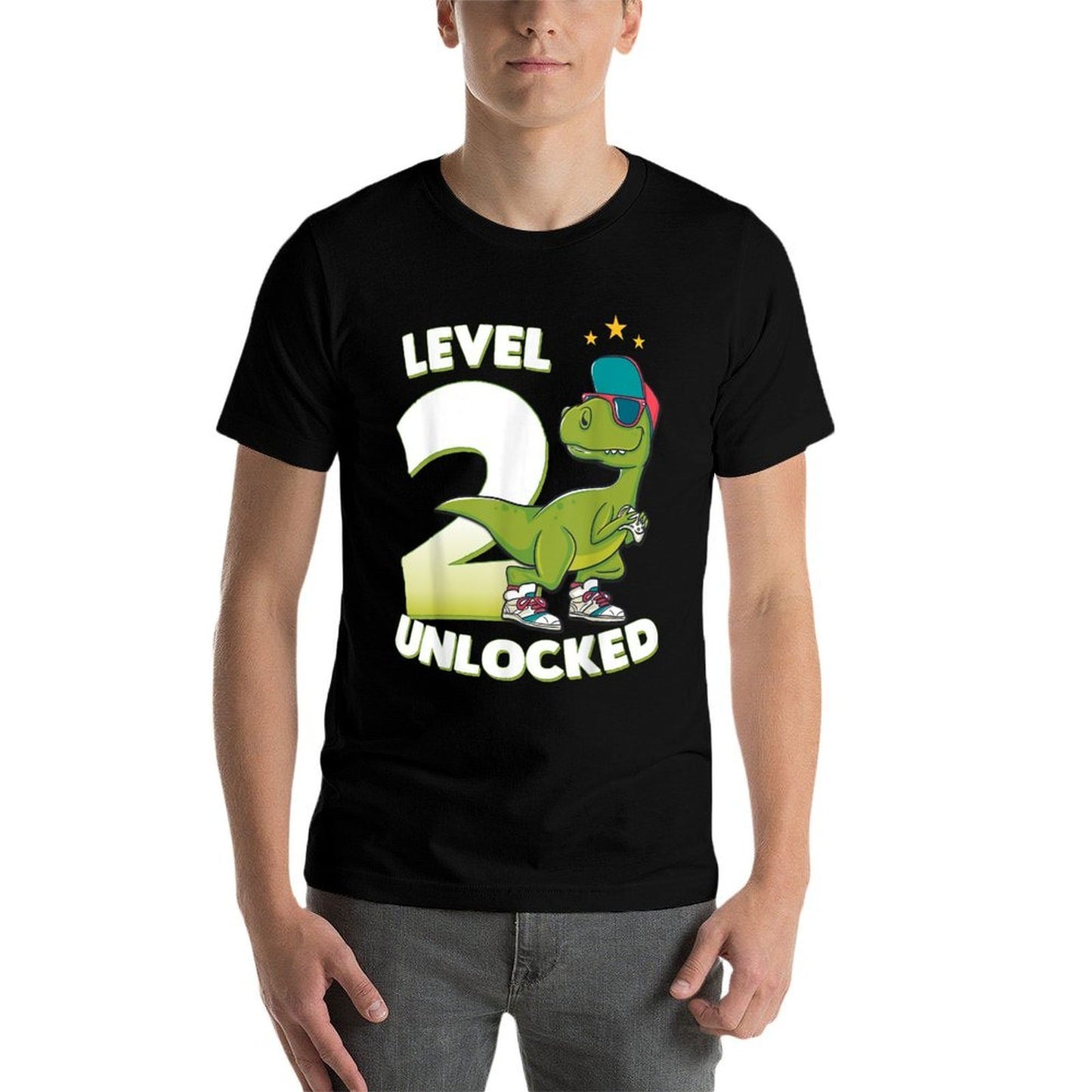 2nd Birthday T Dinosaur Rex 2 Years Old Boys Gift Classic T-Shirt