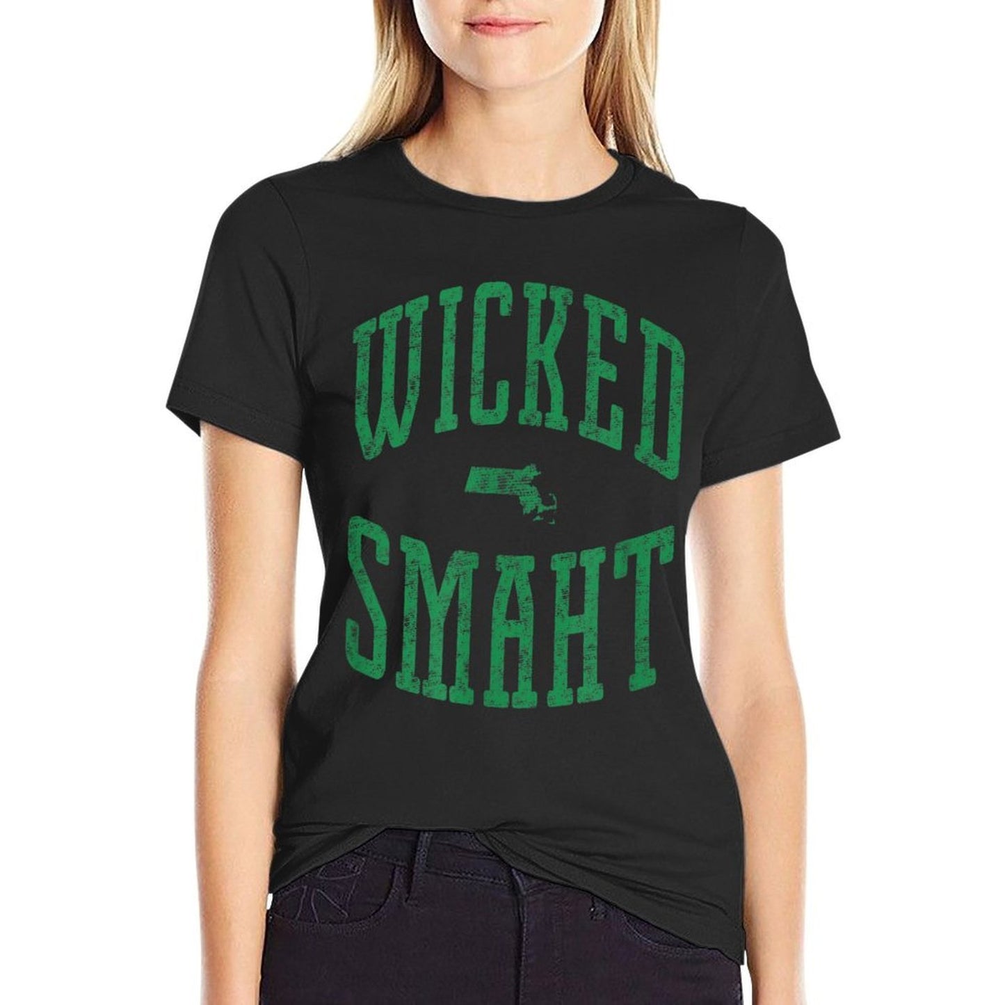 Wicked Smaht Vintage Style Polyester Blend T-Shirt