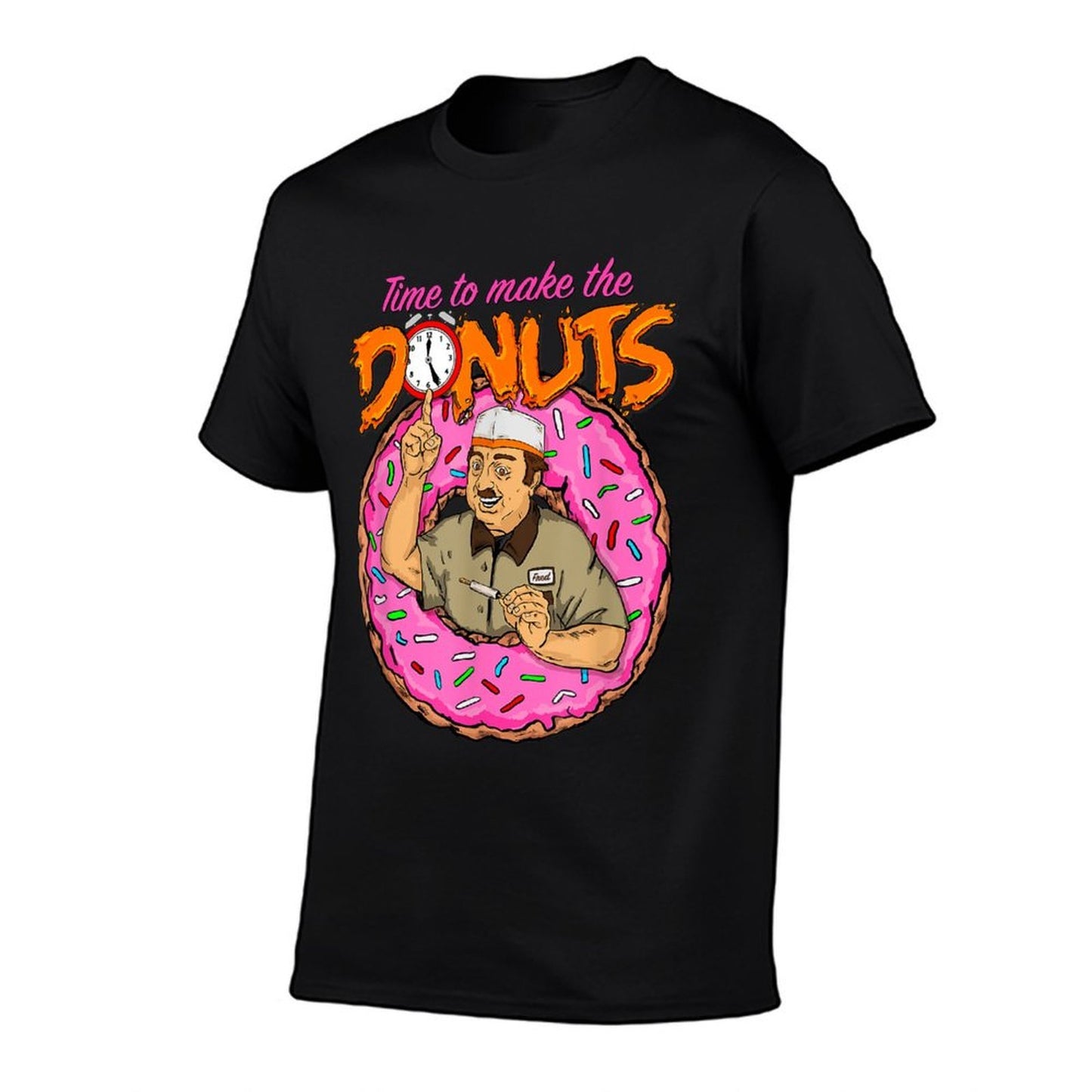 Time To Make The Donuts - Funny Vintage Retro 80's Humor Tee Tagless Design T-Shirt