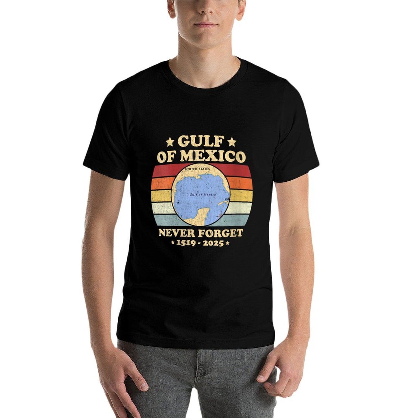 Womens Gulf of Mexico Never Forget Trump Versatile T-Shirt