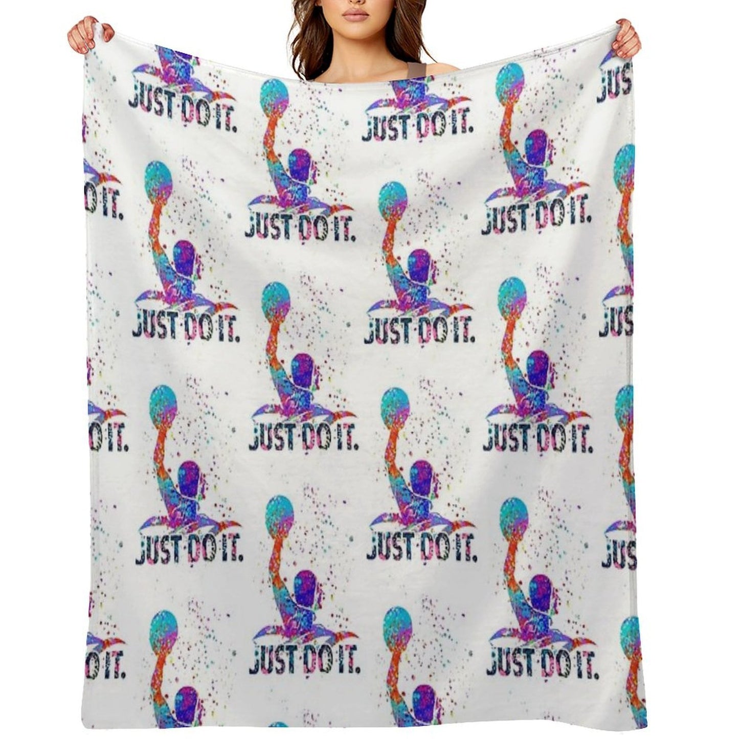 Water Polo Color Art Gift-ready Throw Blanket