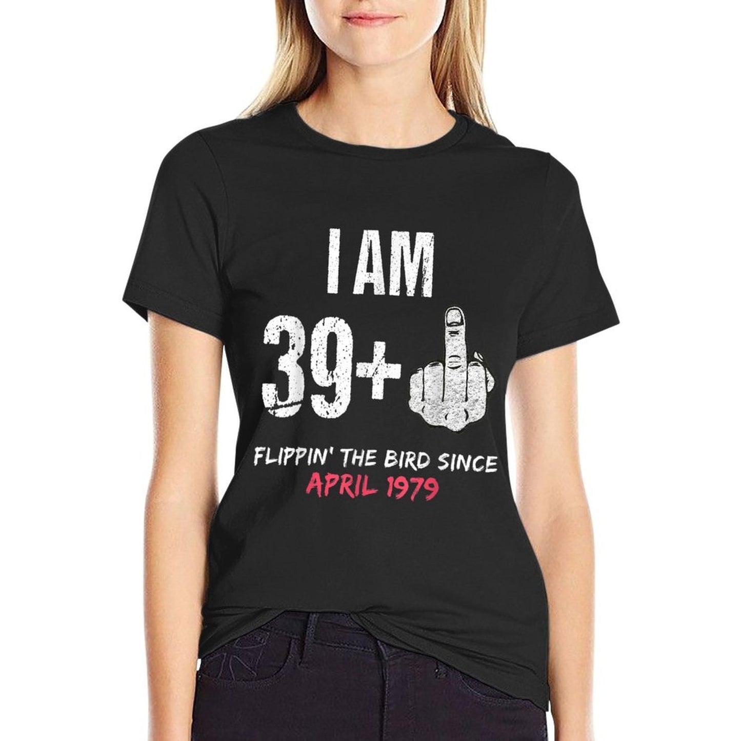April 1979 40th Birthday Retro Vintage 1979 Birthday Stretchy T-Shirt