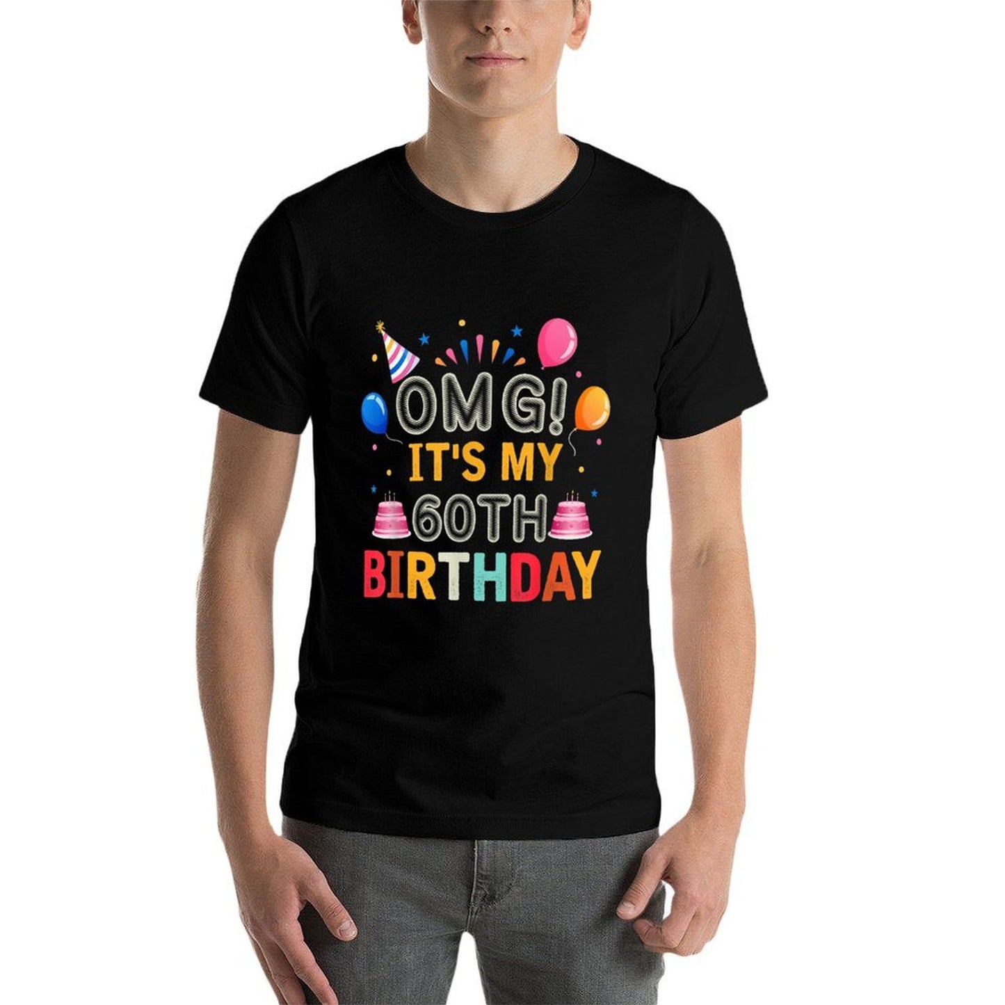 OMG! It's My 60th Birthday Funny 60 Years Old 60th Birthday Vintage-inspired T-Shirt