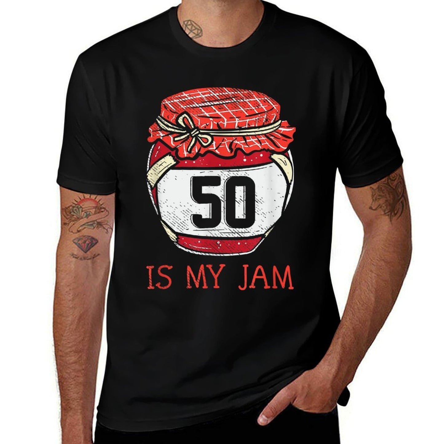 50 Year Old Birthday Gifts for Women Cute 50th Birthday Oversized Silhouette T-Shirt