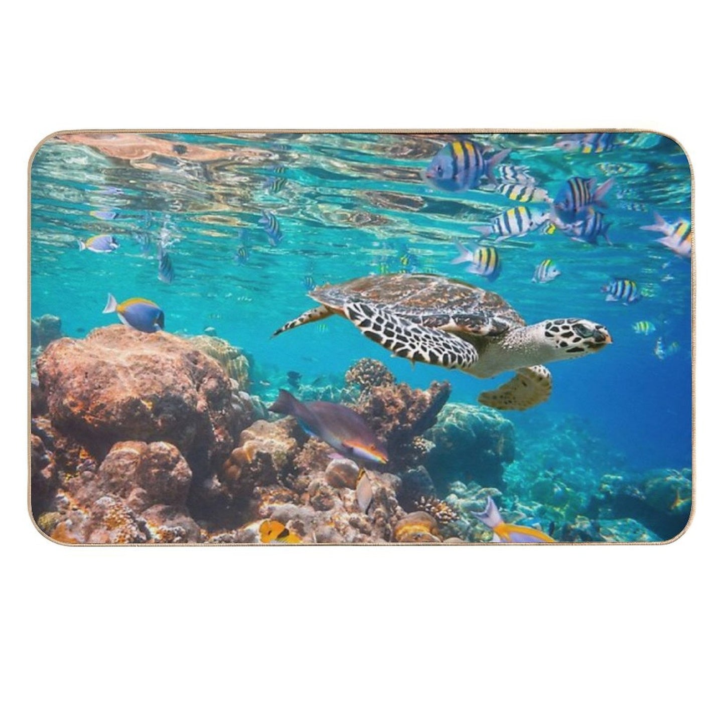 Turtle - Under The Water Dirt-Trapping Bath Mat