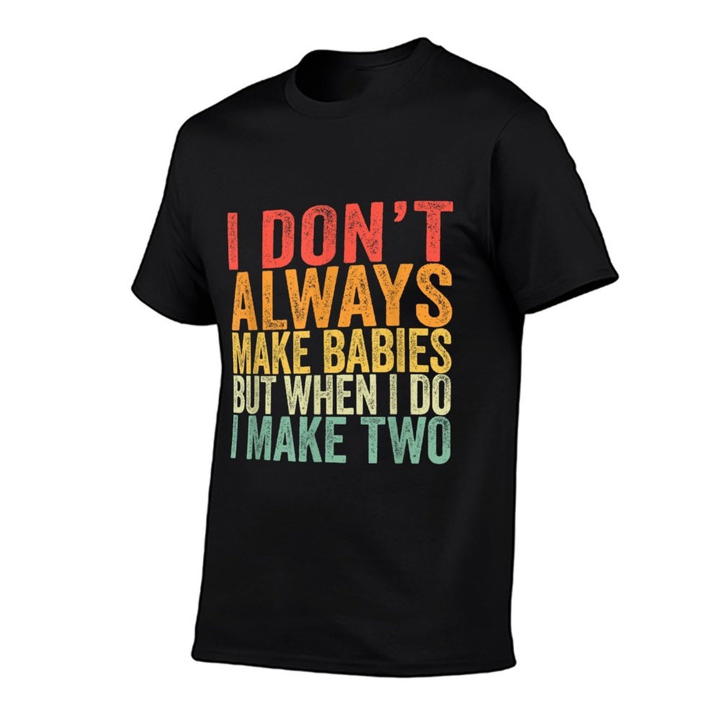 Funny Baby Twins Gift for Pregnant Mum Dad Cotton T-Shirt