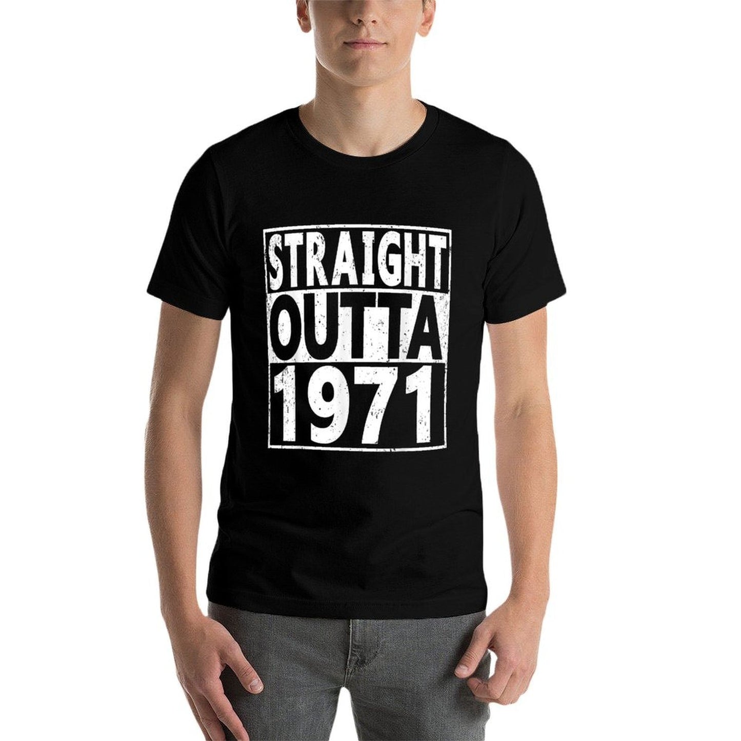 Straight Outta 1971 50 Years 50th Birthday Summer-ready Fabric T-Shirt