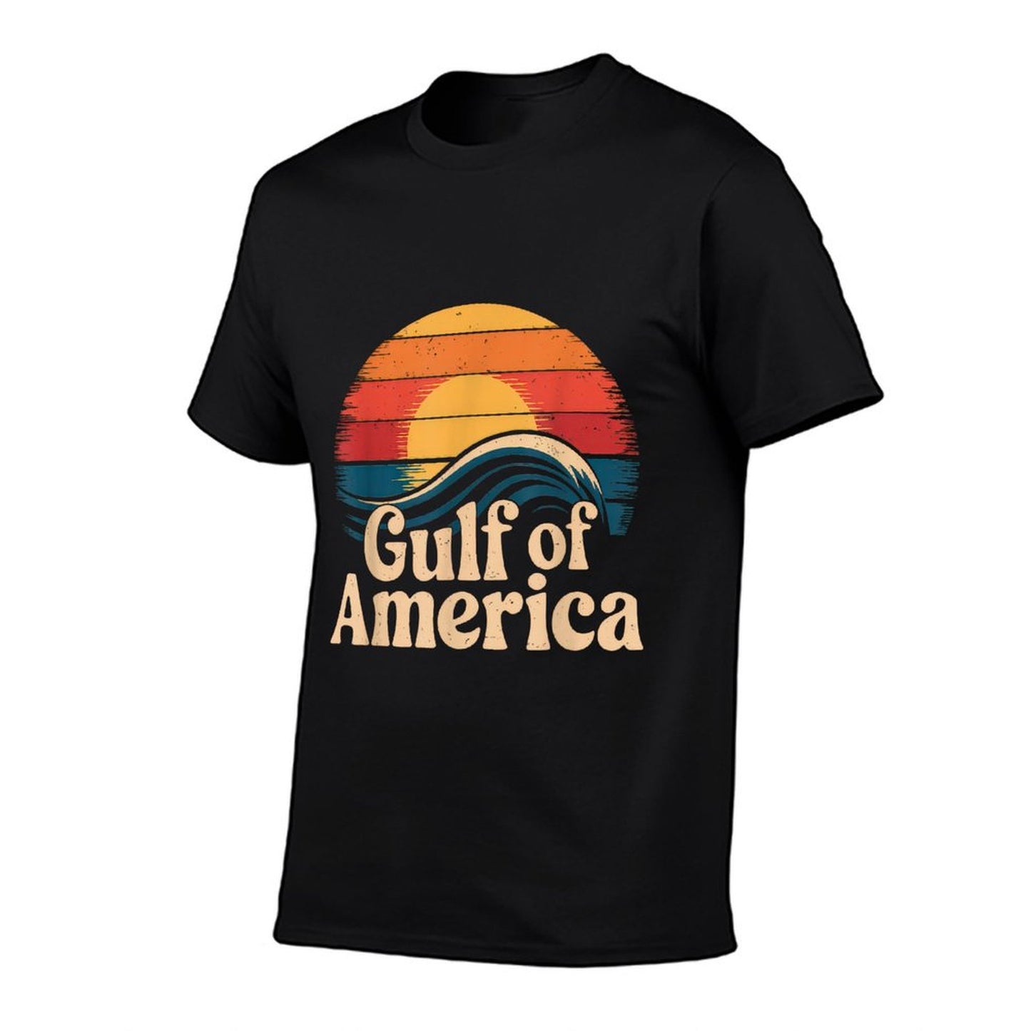 Gulf Of USA America Gift Men Women Flag Beach Comfortable T-Shirt