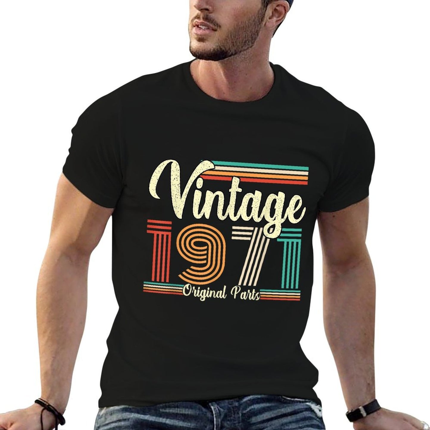 50th Birthday Vintage 1971 - Born In 1971 Lightweight T-Shirt