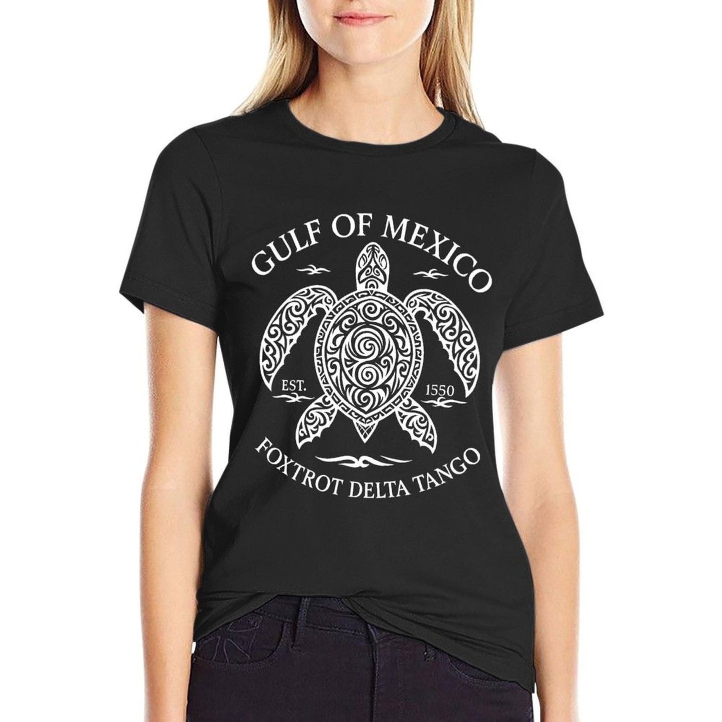Gulf of Mexico Est 1550 Not US America Foxtrot Delta Tango Vintage-inspired T-Shirt