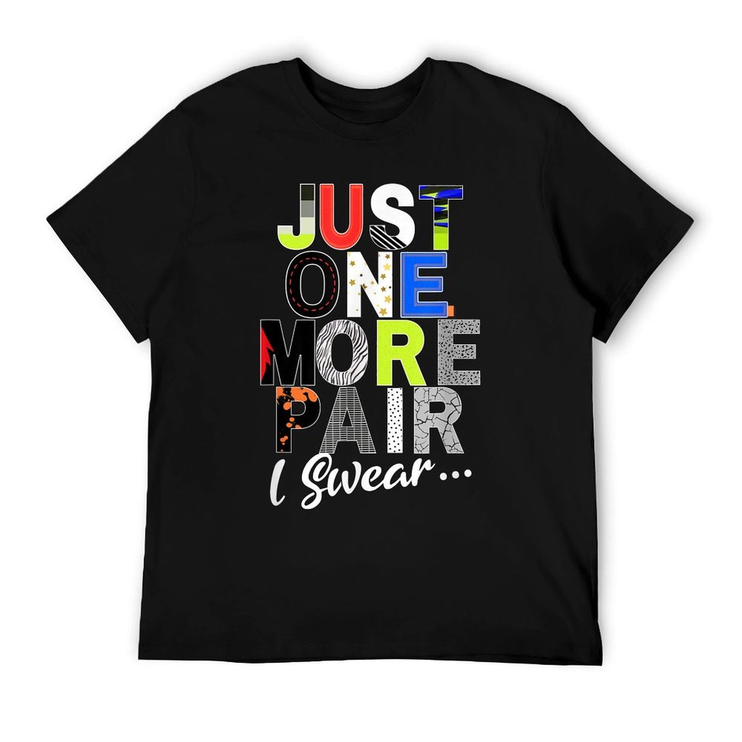 Sneaker Head Just One More Pair...Sneakerhead Graphic Ribbed Collar T-Shirt