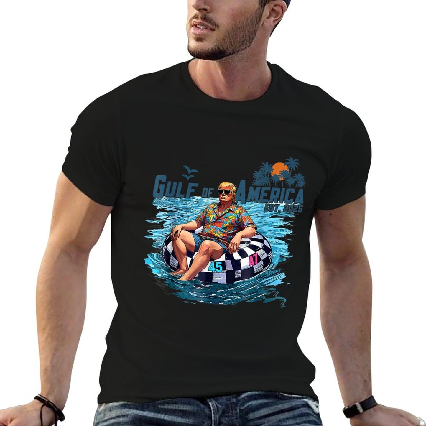 Trump Gulf Of USA America Since 2025 Mexico Trump USA Gulf Eco-friendly Material T-Shirt