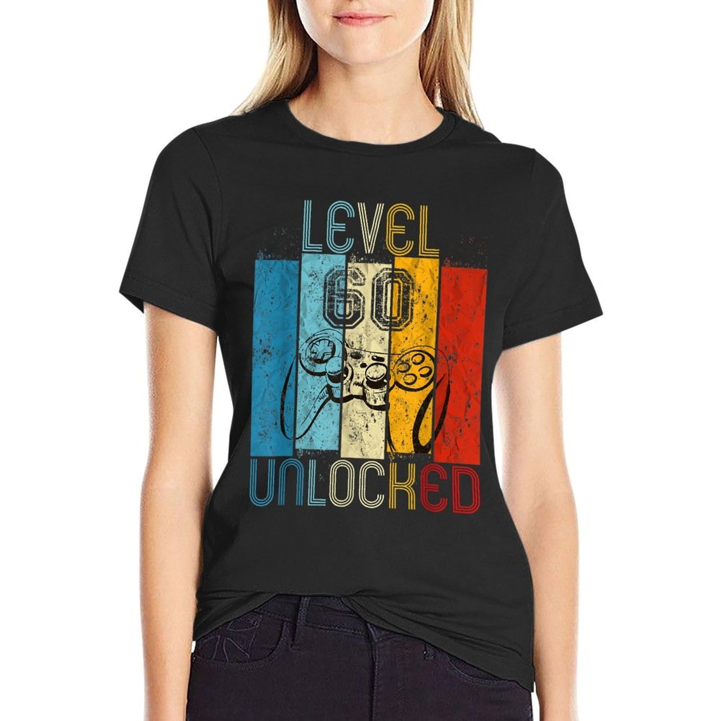 Level 60 Unlocked Funny Video Gamer 60th Birthday Gift Affordable Price T-Shirt