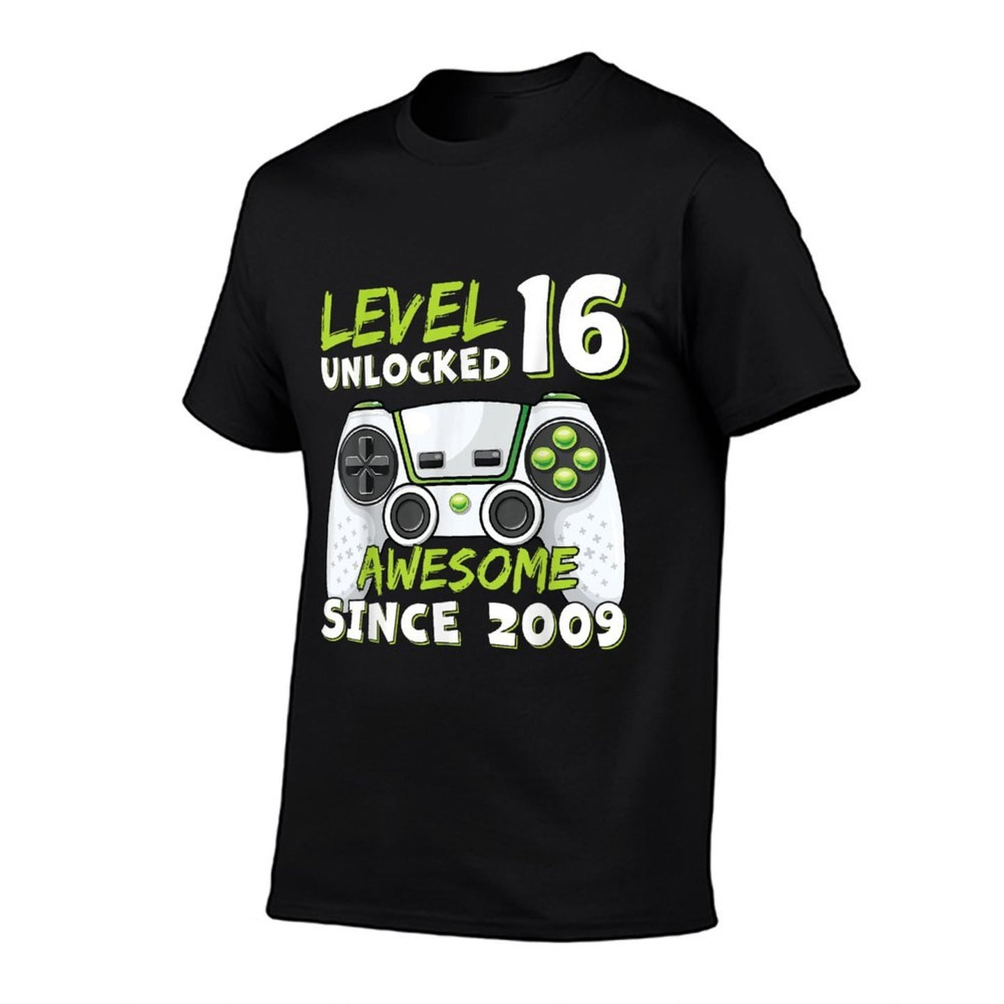 16 Year Old BDay Decorations Son Boy 16yr 2009 16th Birthday Ribbed Collar T-Shirt