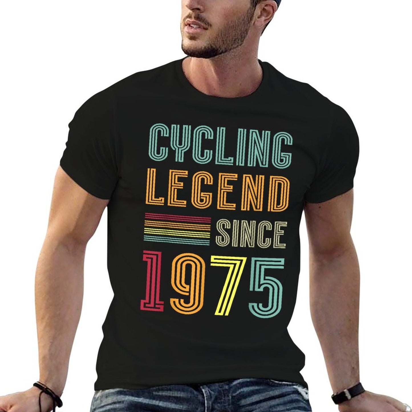 Cycling Legend 1975 Bicycle Sports 50th Birthday Cyclist Moisture-wicking T-Shirt