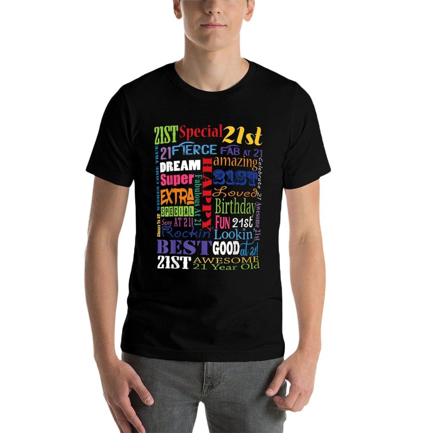 Fun 21st Birthday - Happy 21st Birthday Party Eco-friendly Material T-Shirt