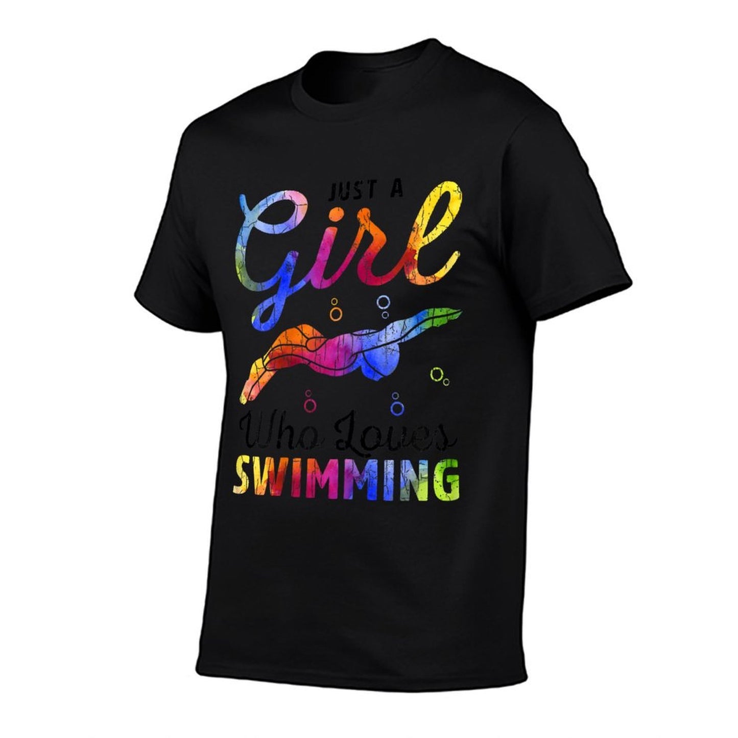 Just A Girl Who Loves Swimming Funny Swimmer Player Graphic Affordable Price T-Shirt