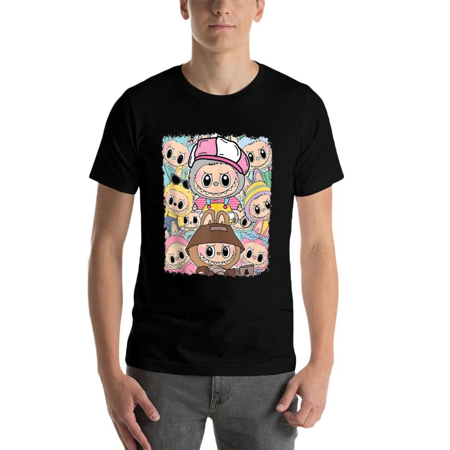 Cute Labubu The Monsters Funny Labubu Lover Men Women Kid Graphic-printed T-Shirt