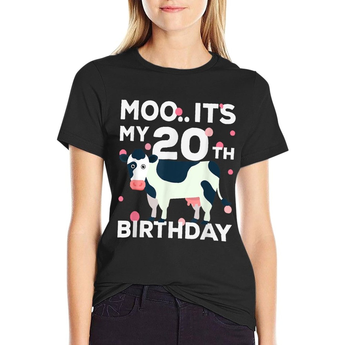 Funny Cow Its My 20th Birthday 20 Year Old Birthday Odor-resistant T-Shirt