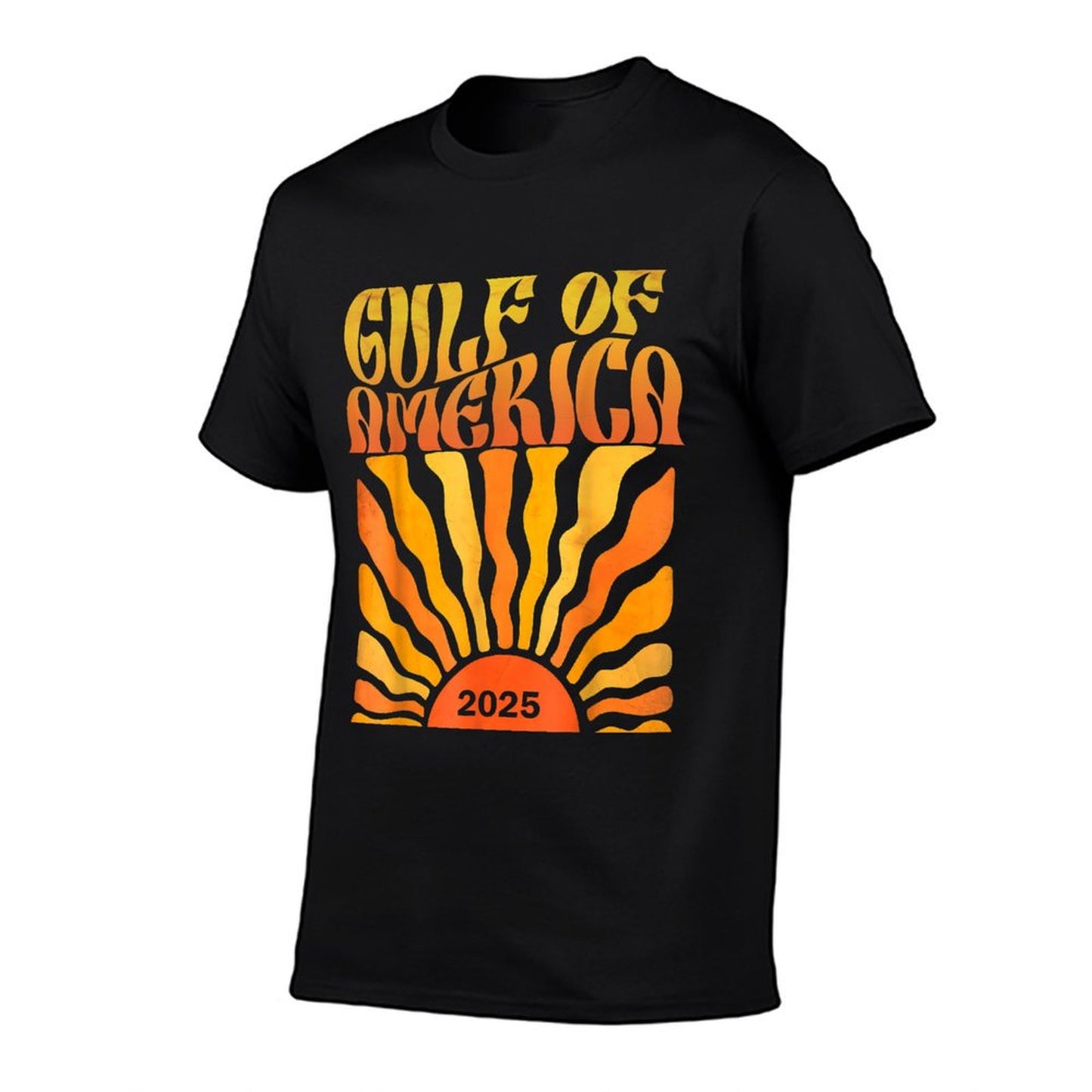 Gulf Of US America 2025 American Gifts Retro Vintage Summer-ready Fabric T-Shirt