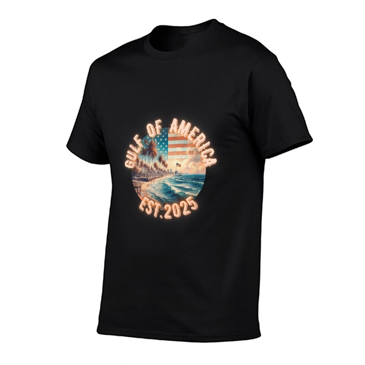 Funny Gulf Of Us America Est 2025 Retro Breathable T-Shirt