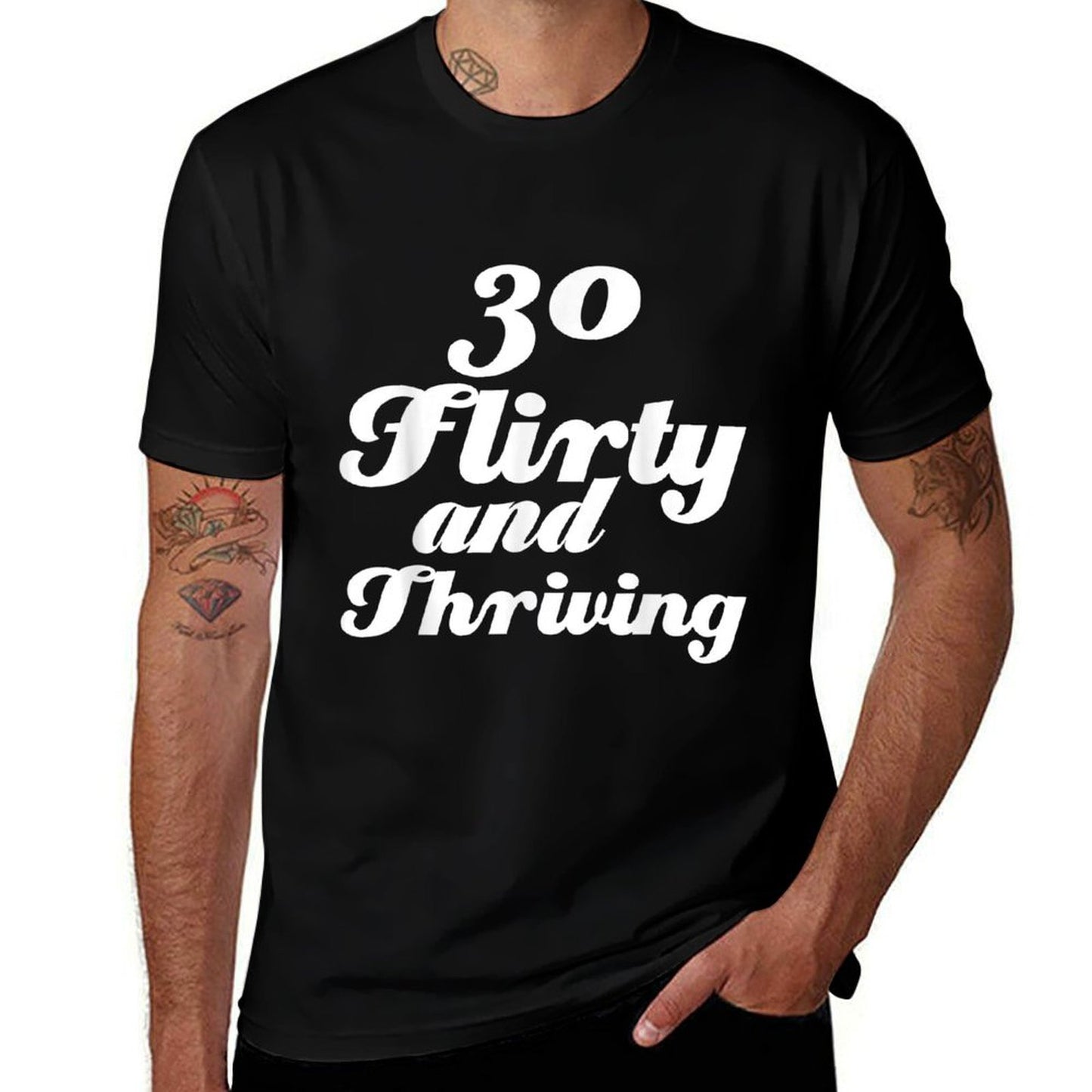 Thirty Flirty And Thriving Funny 30th Birthday Classic T-Shirt