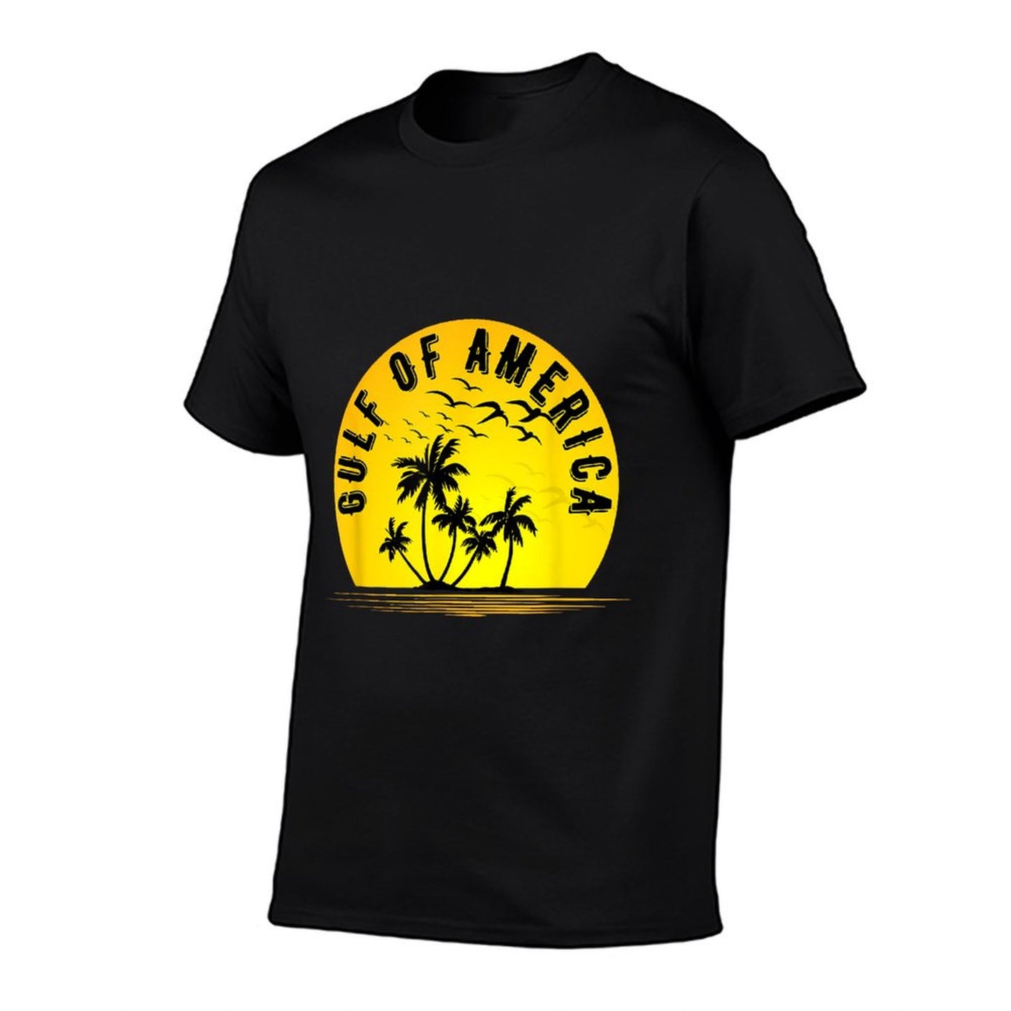 Gulf of USA America Retro Throwback Design Slim-fit Cut T-Shirt