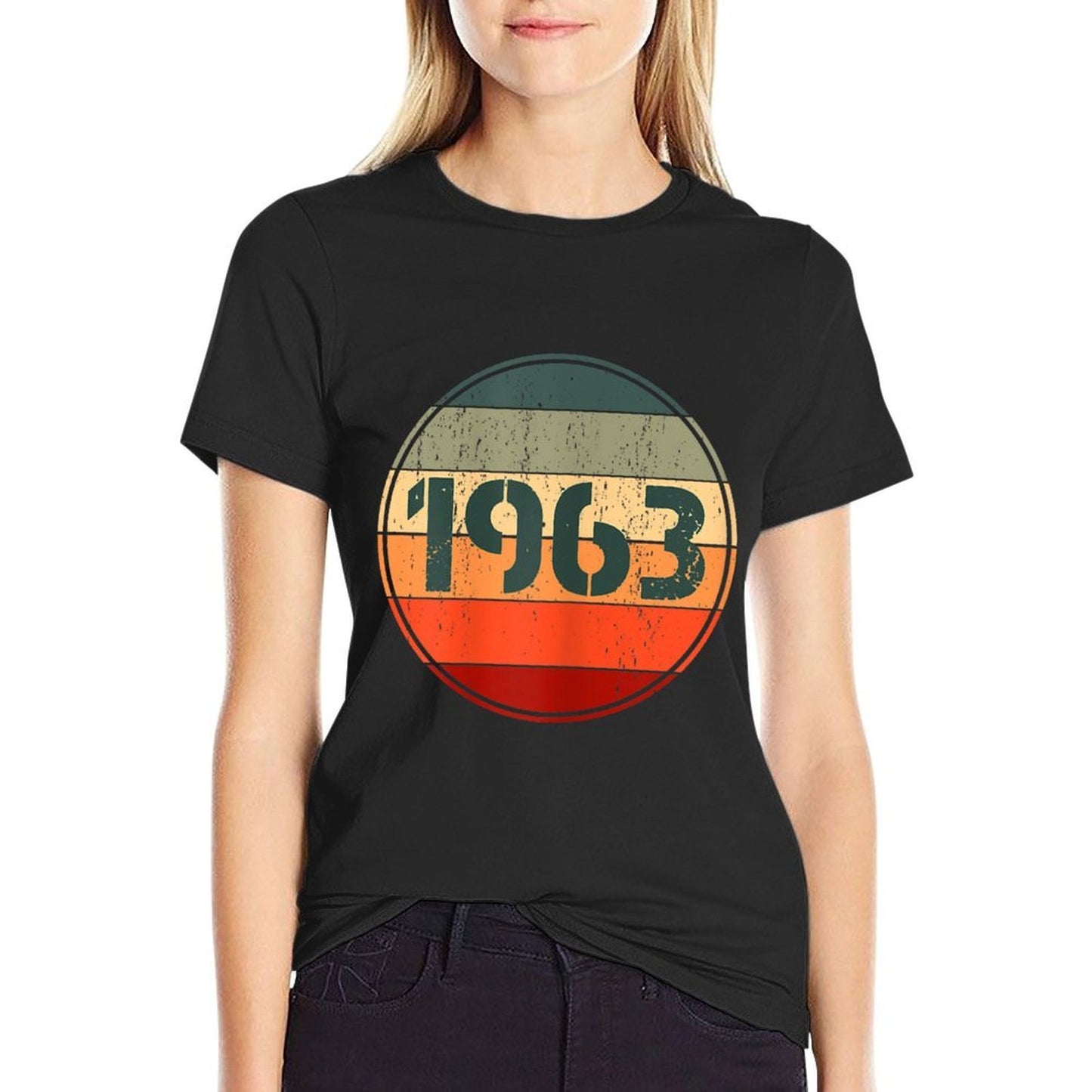 Vintage 1963 Birthdays for Women Funny 1963 Birthday Comfortable T-Shirt