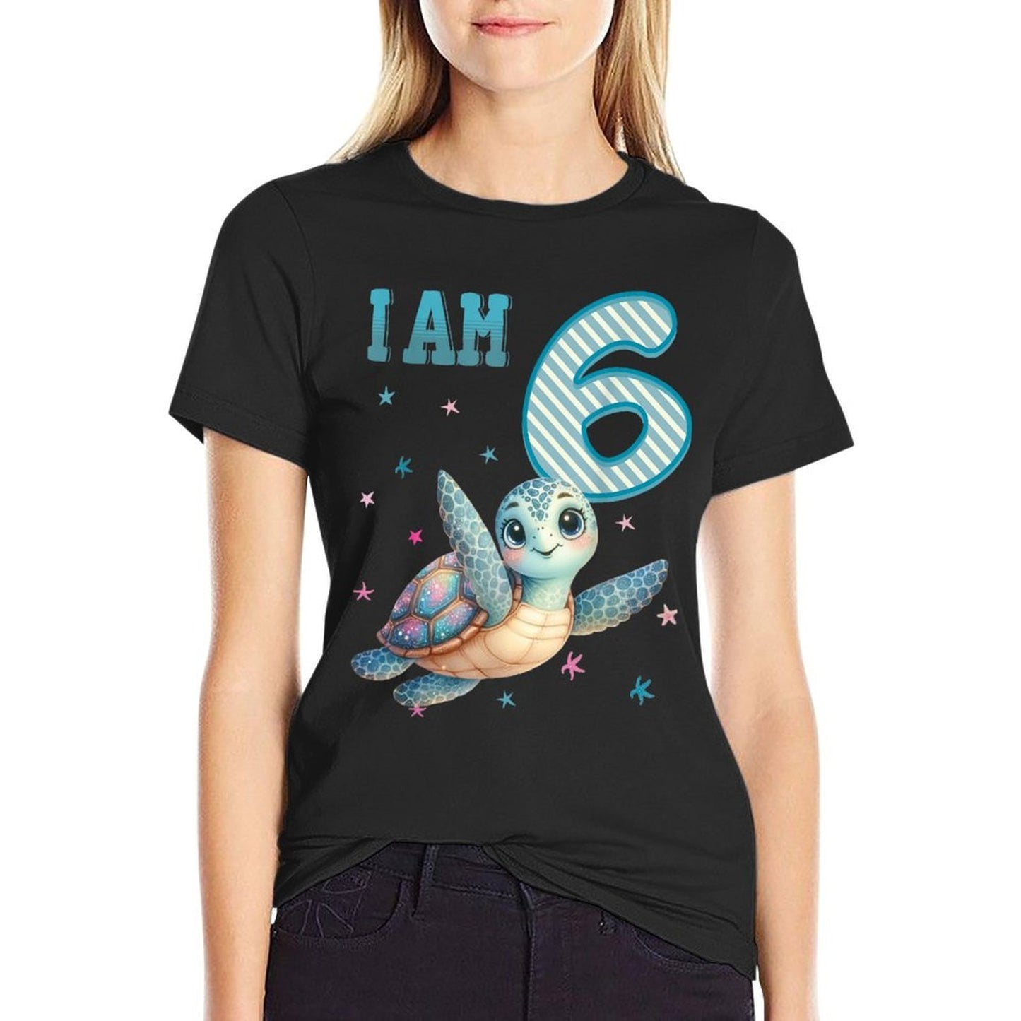 Kids 6 Year Old 6th Birthday Sea Turtles Boy Girl Turtle Soft T-Shirt