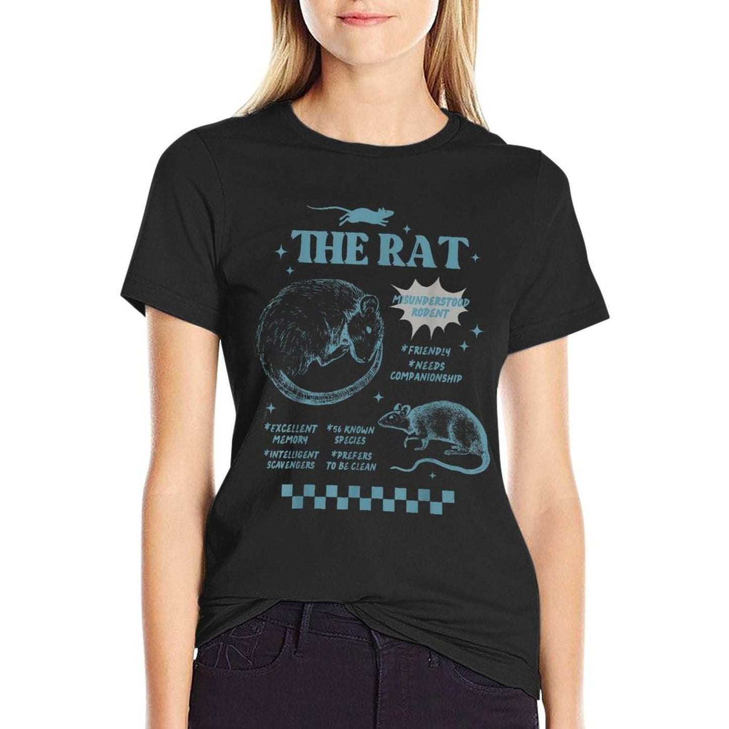 The Rat Rodent Retro Rat Misunderstood Rodent Wrinkle-resistant T-Shirt