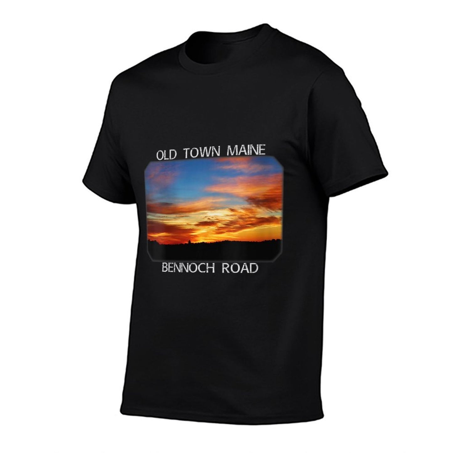 Womens Old Town, Maine Magic Hour Early Morning Twilight Sky Affordable Price T-Shirt
