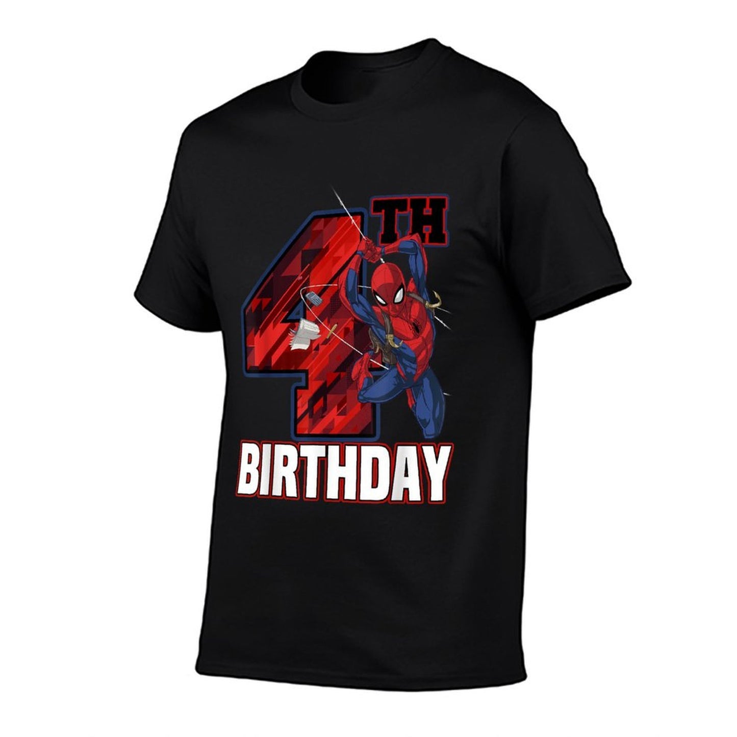 Marvel Spider-Man Web Swing 4th Birthday Versatile T-Shirt