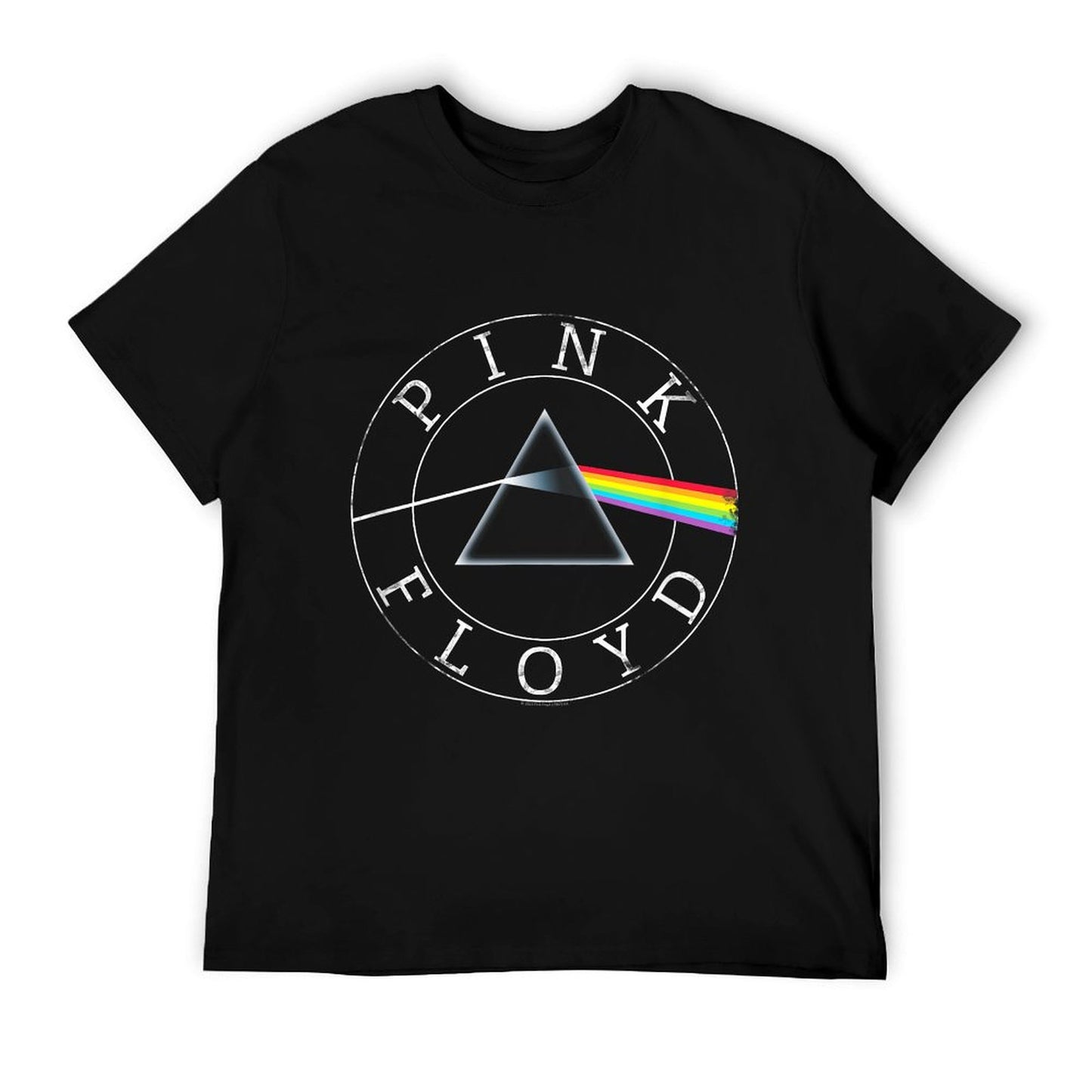 Pink Floyd Rock Band Prism Circle Logo Trendy Pattern T-Shirt