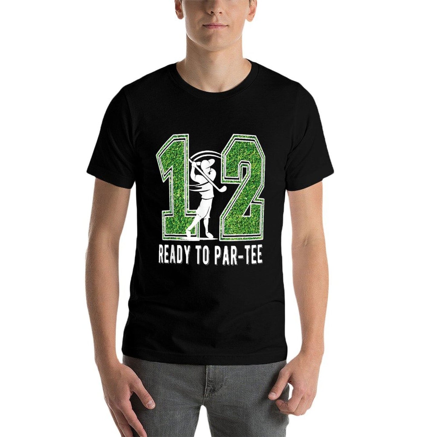 12th Birthday Golfer Boy Twelve Year Old Golf Player Stretchy T-Shirt
