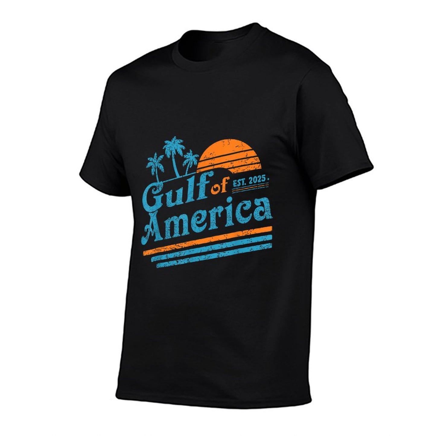 Retro Gulf Of US America 2025 American Flag Gulf Mexico Quick-drying T-Shirt