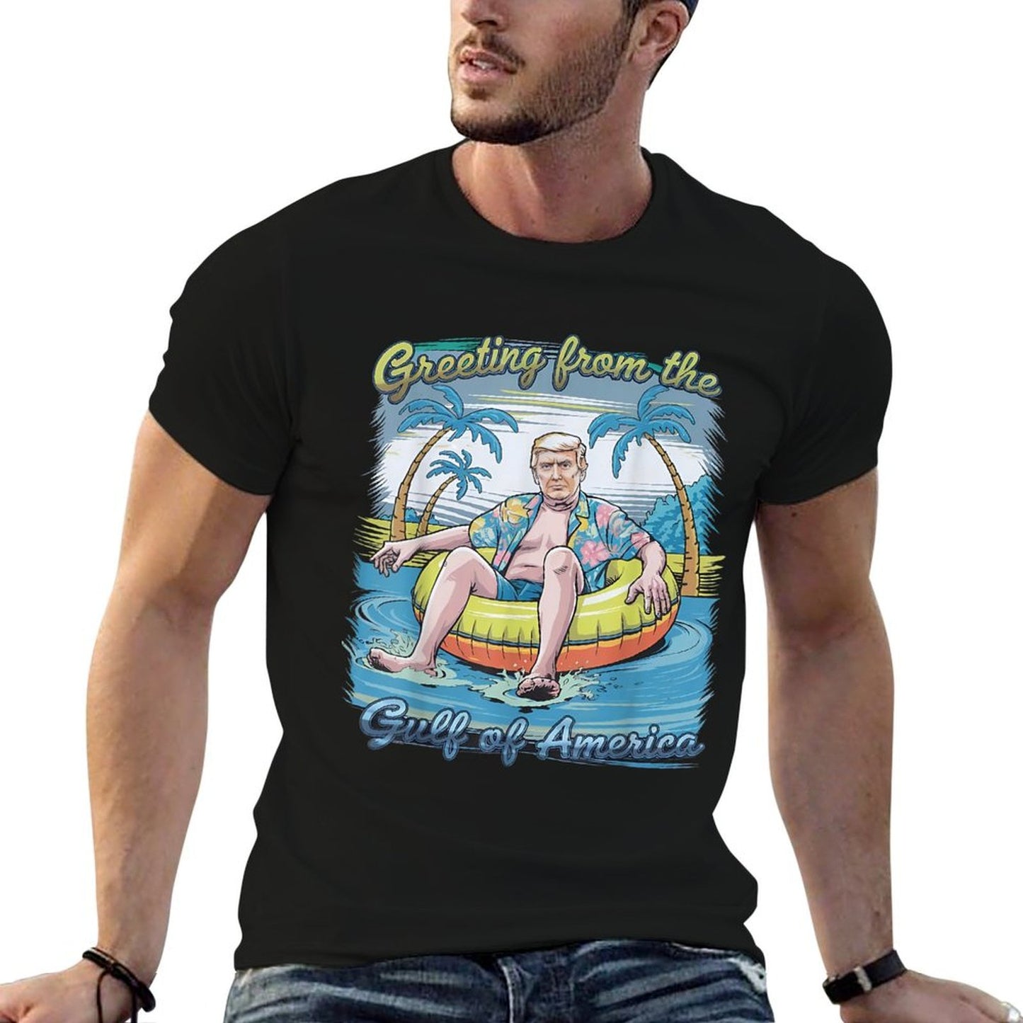Greeting From The Gulf Of Usa America Comfortable T-Shirt