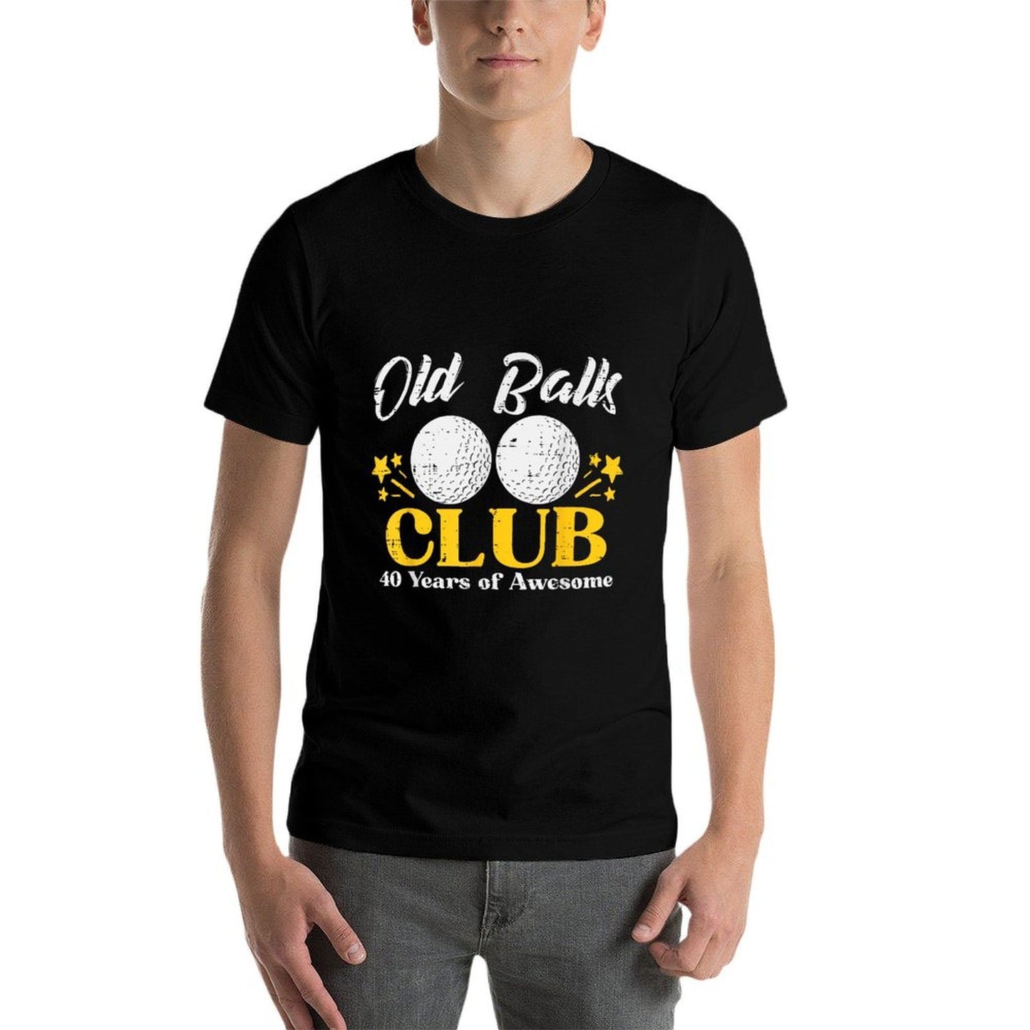 Old Balls Club Golf 40 Years Awesome 40th Birthday Men Odor-resistant T-Shirt