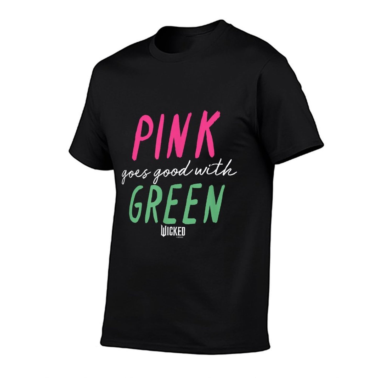 Wicked Pink Goes Good With Green Moisture-wicking T-Shirt