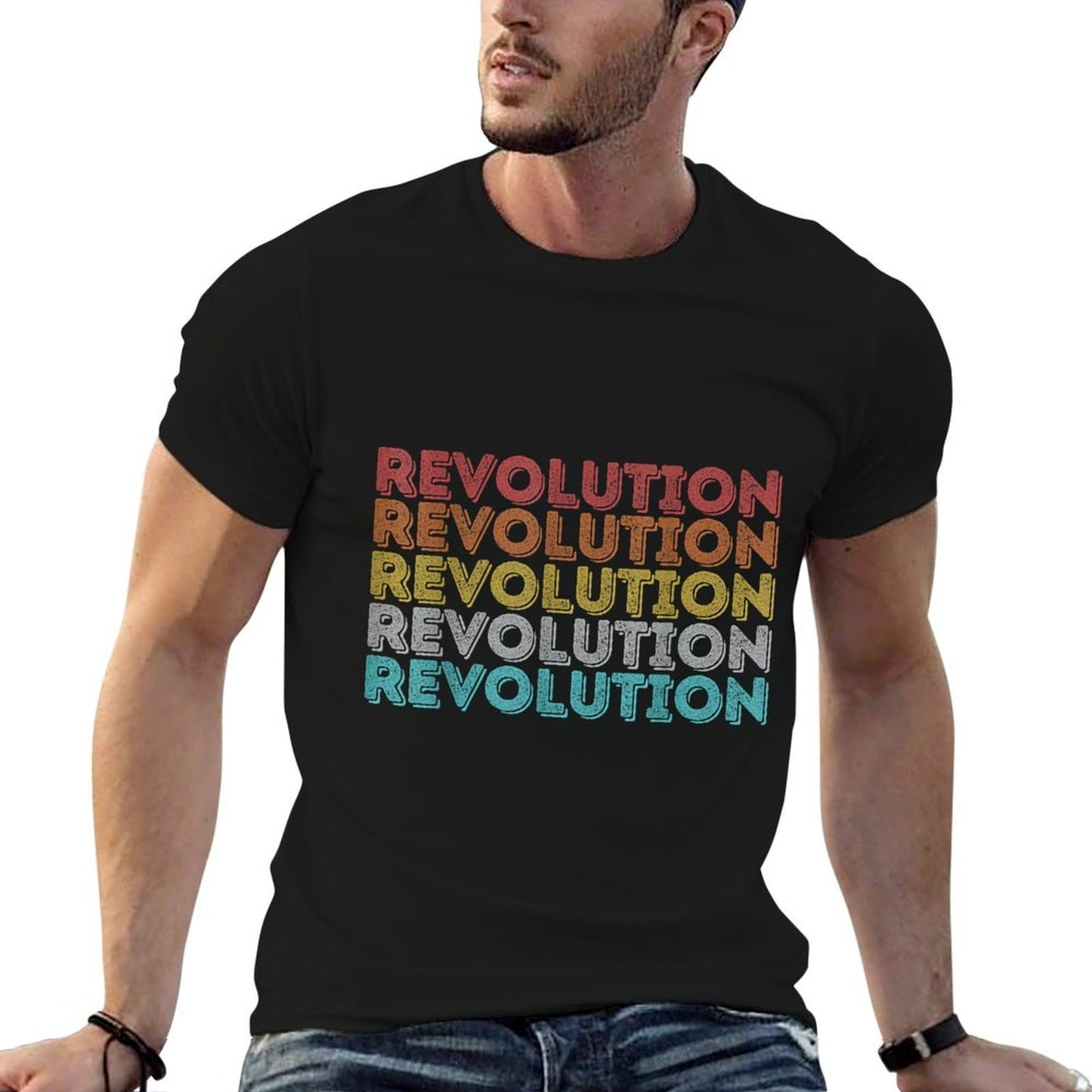 Vintage Retro Revolution Affordable Price T-Shirt