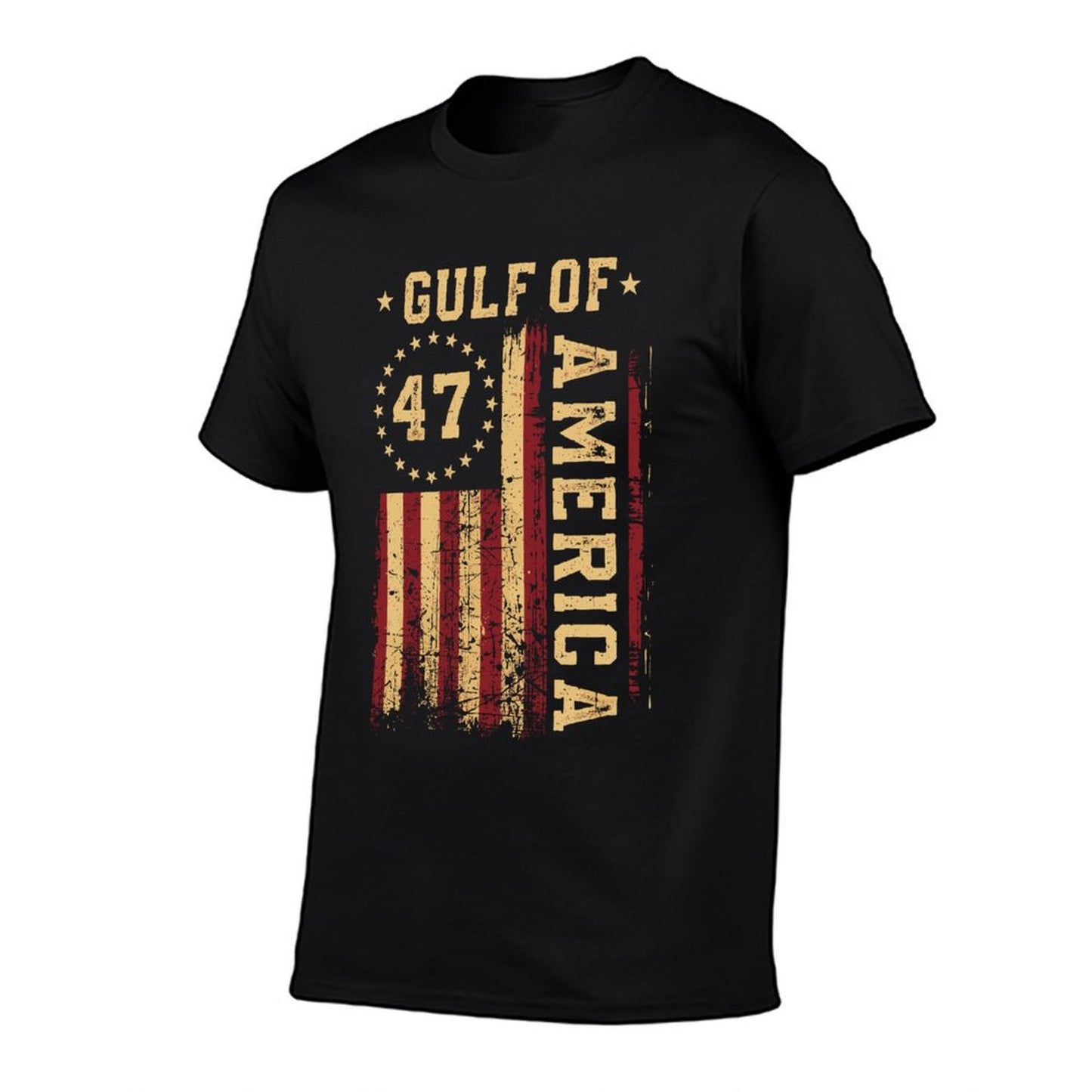 Gulf of USA America Funny USA Flag Long Sleeve Versatile T-Shirt