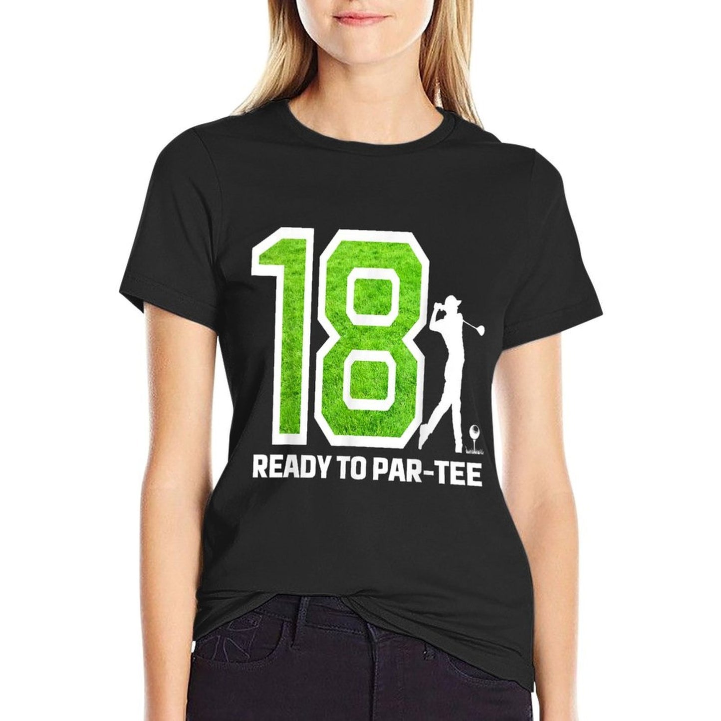 18th Birthday Golf Player Golfer Boys 18th Year Old Birthday Polyester Blend T-Shirt