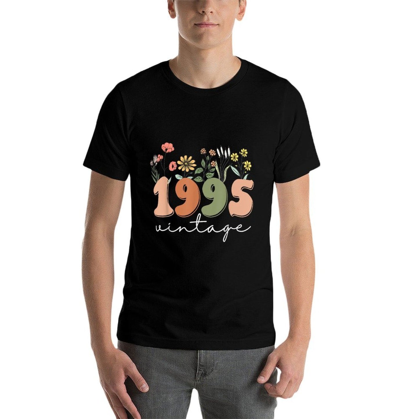 30 Years Old Vintage 1995 30th Birthday Wildflower Women Relaxed-fit T-Shirt