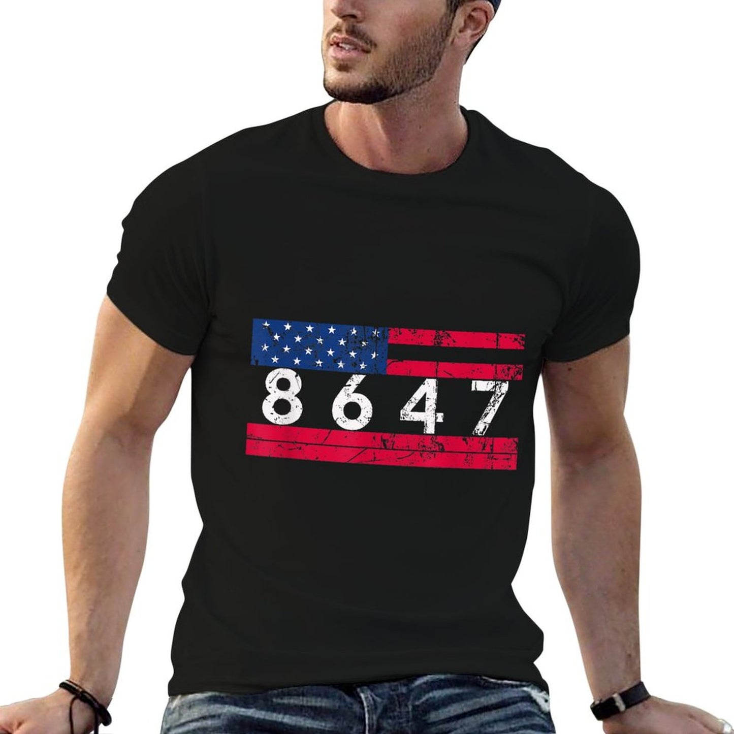 Anti Trump Impeach 47 8647 86 47 47th President US Durable T-Shirt