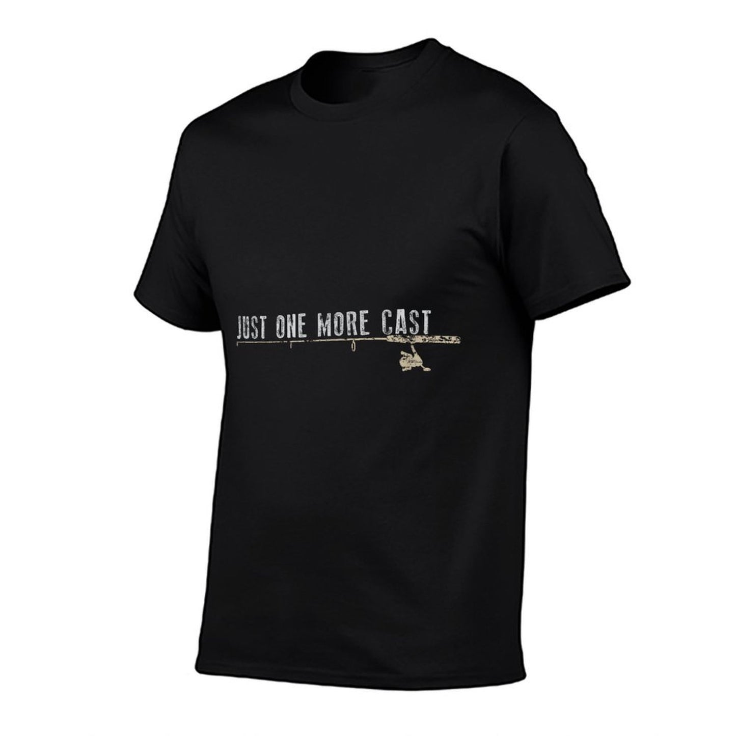 Just One More Cast Father's Day Gift Funny Fishing Polyester Blend T-Shirt