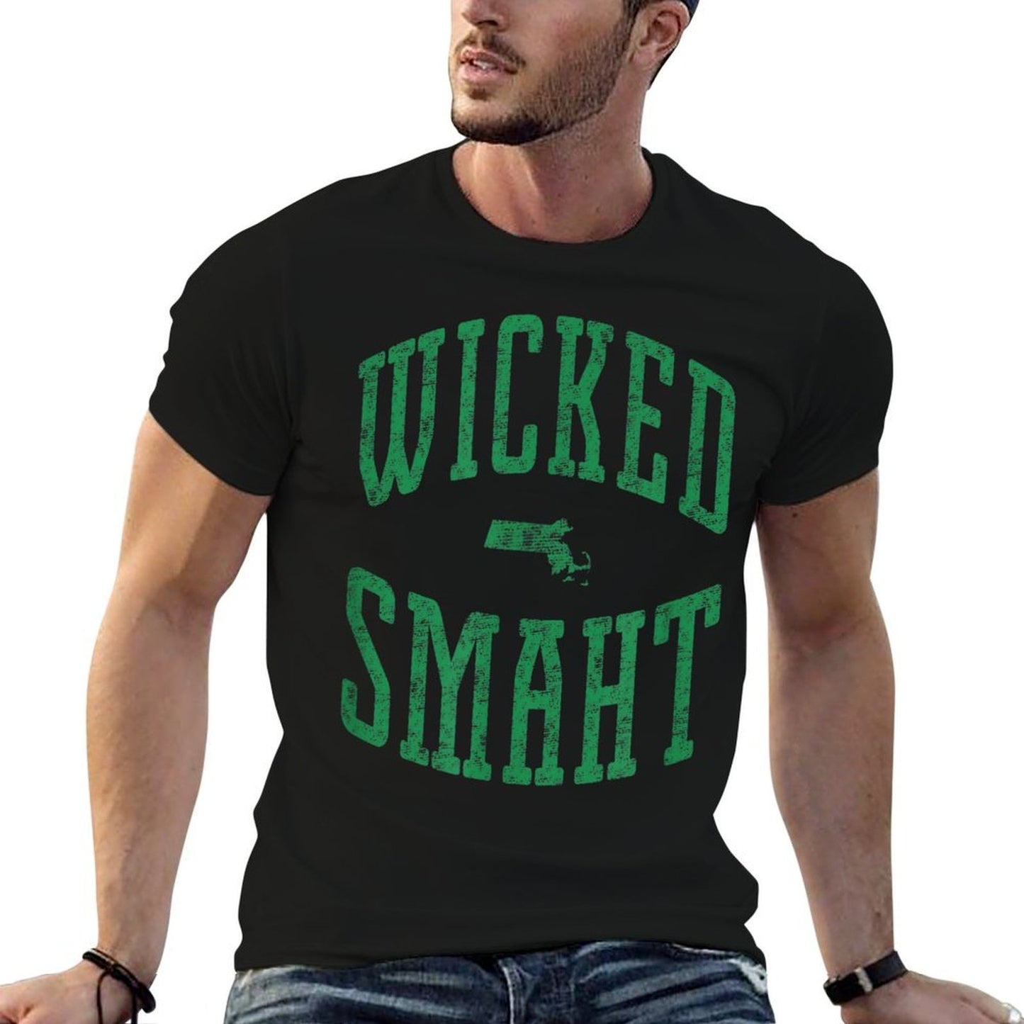 Wicked Smaht Vintage Style Polyester Blend T-Shirt
